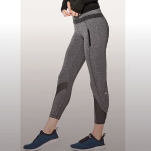 Lululemon Inspire Tight Leggings Heathered Black Gray